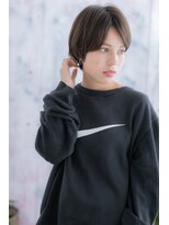 ヘアアンドビューティー ミック(Hair & Beauty miq) 洗練された★クリアカラー小顔ワンサイドハンサムショートb