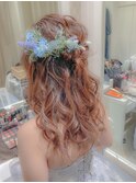 さわやかナチュラルハーフアップ
