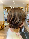 【c'elavie 赤坂】ミディアムレイヤー×外ハネアレンジ