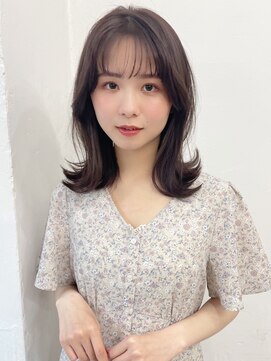 ベイルーム(BAYROOM by HONEY omotesando) 大人可愛い20代30代40代小顔ふんわりミディ×ライトグレージュ
