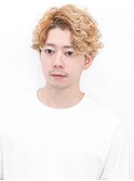 束感ツーブロックマッシュパーマウルフ波巻きスキンフェード227