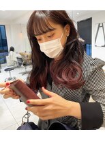 ヘアサロン ガリカ 表参道(hair salon Gallica) 【mami】大人ゆるふわラベンダーココアブリーチなしダブルカラー