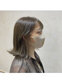 イメチェン/フルバング/似合わせ/レッドブラウン/デジタルパーマ