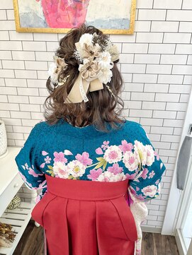 リール(THE RIRE.) ＊THE  RIRE. 袴ヘア×ハーフアップ＊