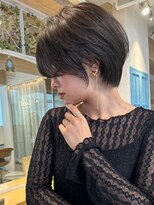 ロンド ストラーダ 心斎橋(Lond strada)&nbsp;ショート×ハイライト白髪ぼかし×マチルダボブ[心斎橋]