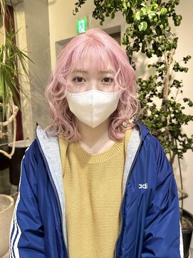 ヲタク(wotaku.) ホワイトピンク+ダブルカラーインナーカラーケアブリーチ
