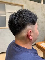 ポルム パプリカ(polum paprika)&nbsp;メンズカット大人ナチュラル黒髪暗髪フェードバーバースタイル