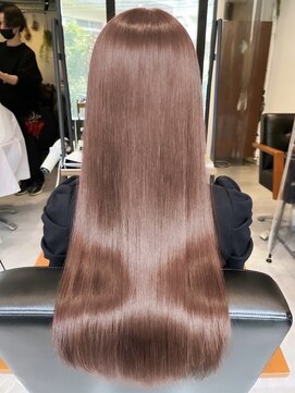 ヘア ルミナス バイ フォルテ(HAIR LUMINAS by FORTE) ニュアンスカラーグレーベージュレイヤーカットオリーブベージュ