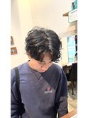 センターパートメンズパーマ
