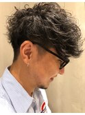 ツイストスパイラルパーマ/スパイキーショート/ツーブロック