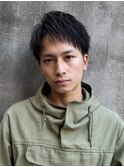 萱原大幹　アップバング/眉毛/短髪/メンズカット