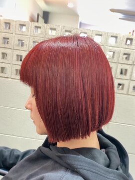 エクファ ヘア リゾート 大津 瀬田店(ex-fa hair resort) イメチェン/ホワイトブロンド/外ハネボブ/美髪/大津/瀬田