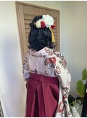 袴/着付け/ハーフアップ/卒業式