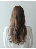 20代30代40代艶感ストレートアッシュグレージュ透明感ロング