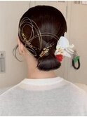 #着物ヘアセット