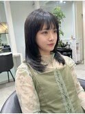 グランマッシュ/細めハイライト/ショート/白髪ぼかし/前髪/大宮