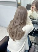 郡山で人気！透明感ベージュロング