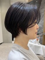 ソワネ 表参道(soigne)&nbsp;表参道白髪ぼかし顔周りレイヤーくびれショートボブアッシュ40代