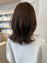 キャアリー(Caary)&nbsp;福山人気20代30代40代オレンジブラウン艶髪外ハネセミロング美髪