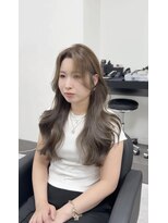 ACTION 心斎橋 second /髪質改善/縮毛矯正/【10月上旬 NEW OPEN（予定）】&nbsp;韓国ロングレイヤー/顔周りカット/ミルクベージュ/ブリーチなし