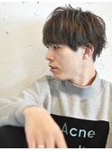 ブルーブラック/スパイキーショート/サーフカールフェザーパーマ