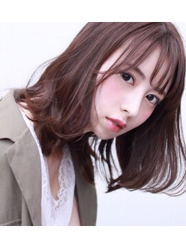 リベルタ(Liberta hair design) 大人ボブディ×ピンクベージュ