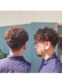 マッシュ×スパイラルパーマ