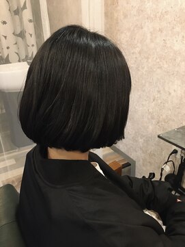 ミモザ ヘア アトリエ(MIMOSA hair atelier) 黒髪ボブ