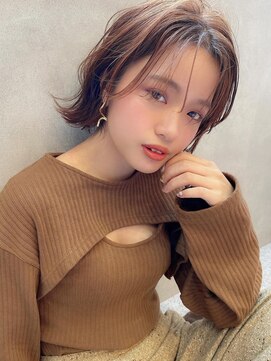 アグ ヘアー トーラス 八戸廿六日町店(Agu hair torus) 《Agu hair》前髪長めの色っぽ外ハネボブ