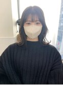 レイヤーミディアム×透明感グレージュカラー