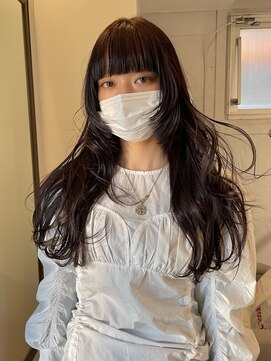 ゼストララ(ZEST Lara) ワインレッドカラー×顔周りレイヤー