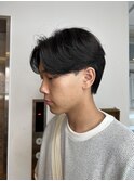ニュアンスパーマ襟足ありセンターパート