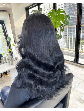 ブレンド 渋谷(BLend) 【Blend渋谷】大人気透明感ブルーブラックカラー　髪質改善