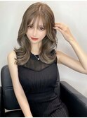 韓国ヘア×オリーブベージュ