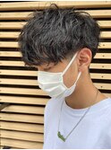 メンズマッシュツイストスパイラルパーマニュアンスパーマ