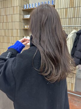 パークレーン アイス イヴェン(park lane ICI yeven) ブリーチなし 明るめベージュ グレージュ 矢場町 栄/momoka