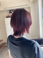 ヘアースペース ブイ(hair space V)&nbsp;『nao』チェリーレッドグラデーションカラー