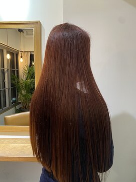 ローレンアオ(LOREN AO) ロング/暖色カラー/オレンジ/ナチュラル/艶髪