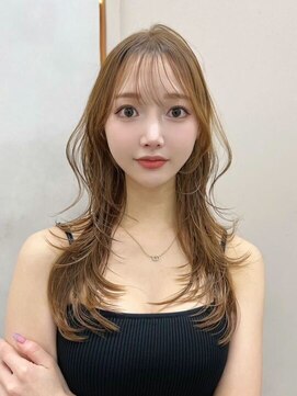 ジーナ 渋谷神南(Zina) 髪質改善＊ハイトーンオレンジベージュ＊美髪【Zina渋谷神南】