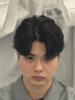 バース 梅田中崎町店(BIRTH)&nbsp;ニュアンスパーマフェザーパーマセンターパート韓国メンズパーマ