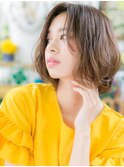 マロンベージュくびれボブウルフレイヤーc6北浦和20代30代40代