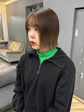 ジアン テラス(GIEN TERRASSE) カーキグレージュ/ミディアムボブ