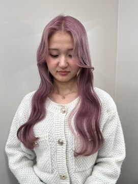 ベレーザ 渋谷(BELEZA) 12220ホワイトピンクラベンダーミルクティー髪質改善韓国風巻き