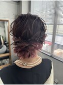 クラシカルなピンク髪アレンジ