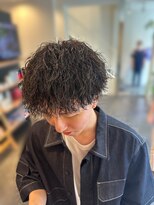 男を磨くメンズサロン オム グランド(HOMME GRAND)&nbsp;ツイストスパイラルパーマ　藤田翔吾