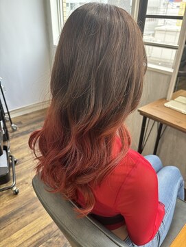 テーラヘアー 妙典店(TELAHAIR) オレンジグラデーション