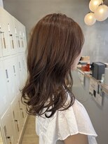 ロンドアジュール 横浜(Lond azur)&nbsp;くびれヘア/アプリコットオレンジ/韓国/ボブ/レイヤー/前髪/横浜