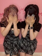 ラルム 仙台駅前店(LARME) 編みかちゅ&サイドポニーテール