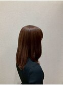 ツヤ髪セミロング＊マロンベージュ＊大人可愛い20代30代