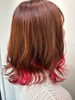 トゥーン 川崎店(TOON)&nbsp;ブラウンカラー/インナービビットピンク